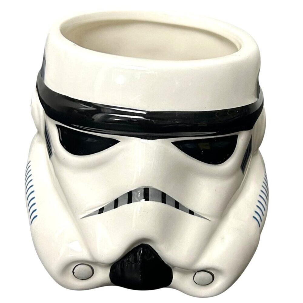 Star Wars Storm Trooper Big Face 3D Sculpted Ceramic Mug, 20 ozs
